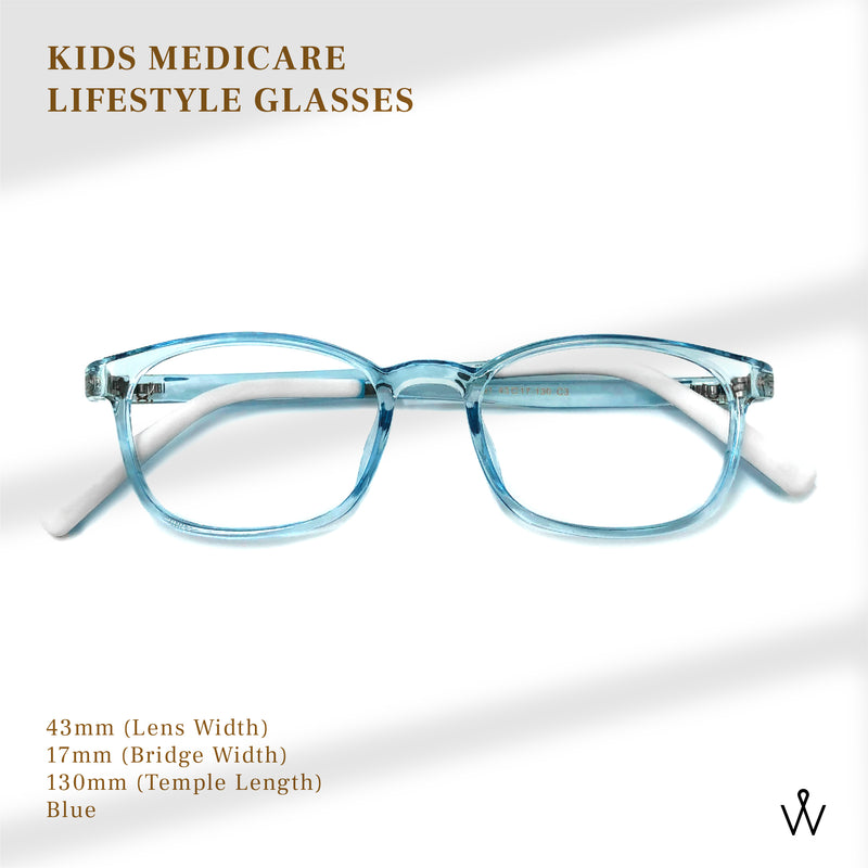 KIDS MEDICARE BLUE FILTER GLASSES (TR-Z001 - ZERO POWER)