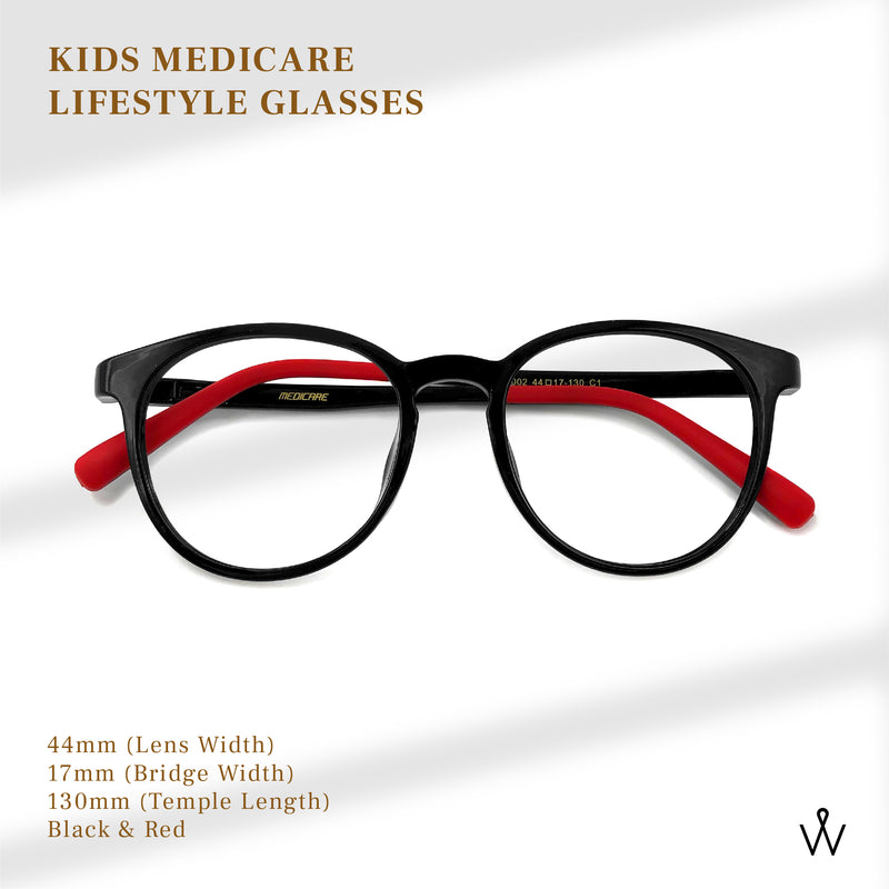 KIDS MEDICARE BLUE FILTER GLASSES (TR-Z002 - ZERO POWER)