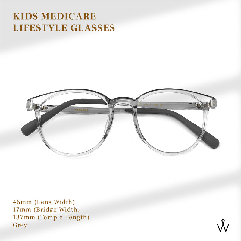 KIDS MEDICARE BLUE FILTER GLASSES (TR-Z003 - ZERO POWER)